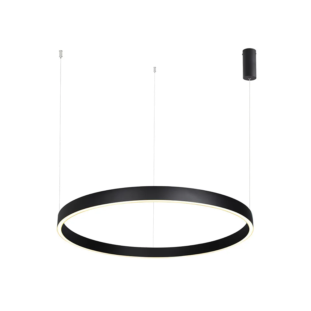 Pendelleuchte ZAMBELIS D800 70W Dimmbar Direkt/Indirekt DESIGN Sandgestrahltes Schwarz 25368