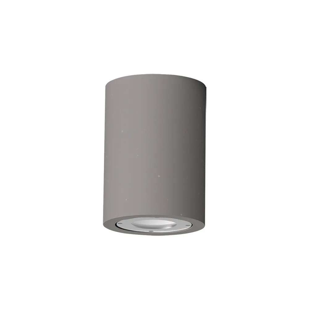 Plafonnier Exterieur ZAMBELIS D100 GU10 IP54 DESIGN Béton Sans Source E480