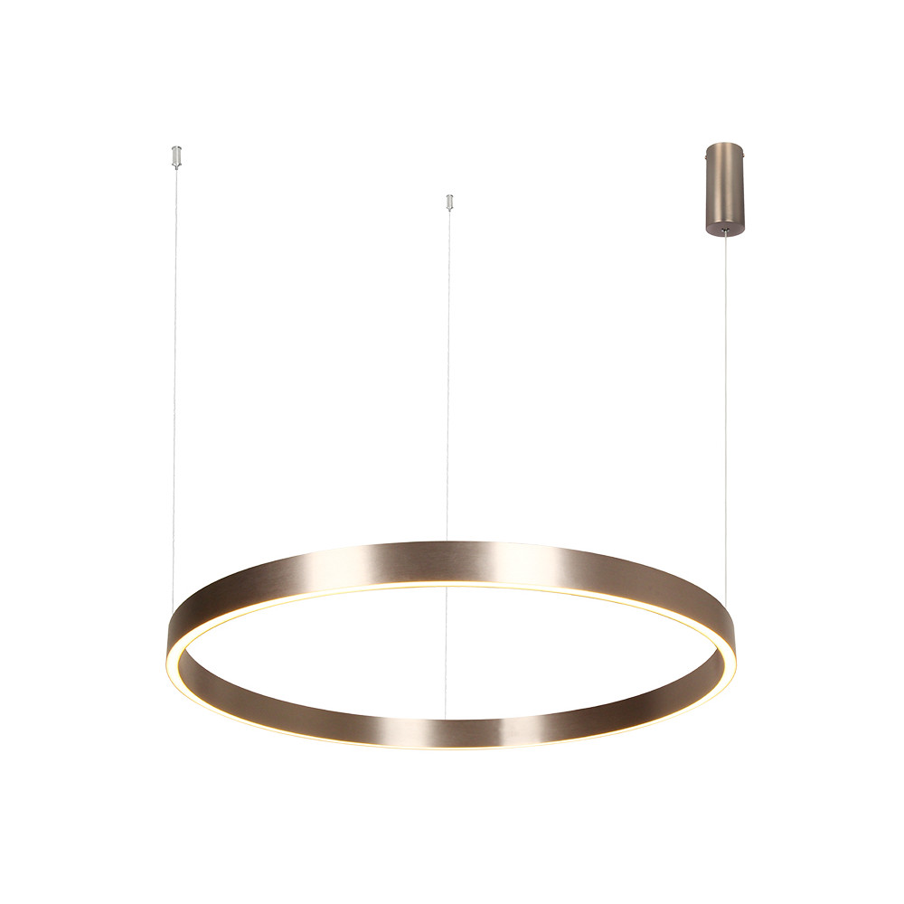 Suspension ZAMBELIS D800 70W Dimmable Direct/Indirect DESIGN Café Brossé 25370