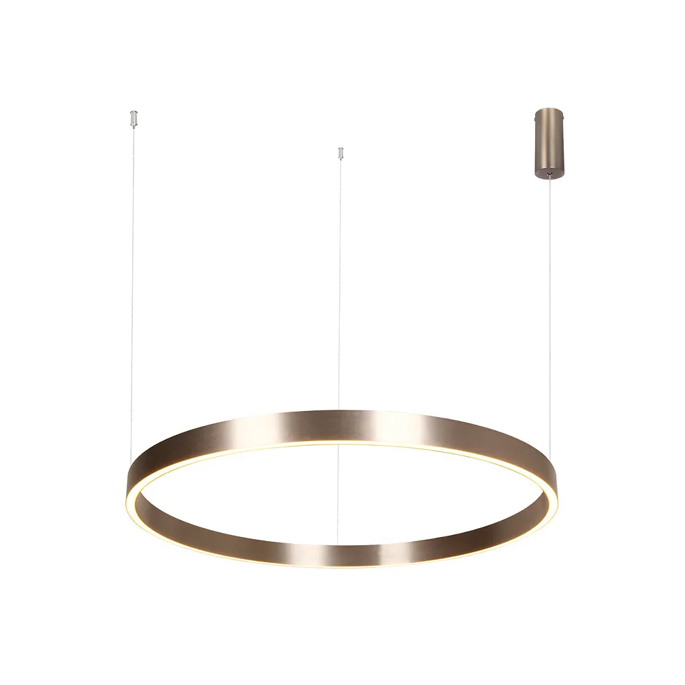 Pendelleuchte ZAMBELIS D800 70W Dimmbar Direkt/Indirekt DESIGN Gebürstetes Kaffee 25370