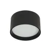 Plafonnier ZAMBELIS D120 12W Dimmable DESIGN Noir Sablé 25216