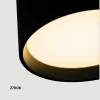 Plafonnier ZAMBELIS D120 12W Dimmable DESIGN Noir Sablé 25216