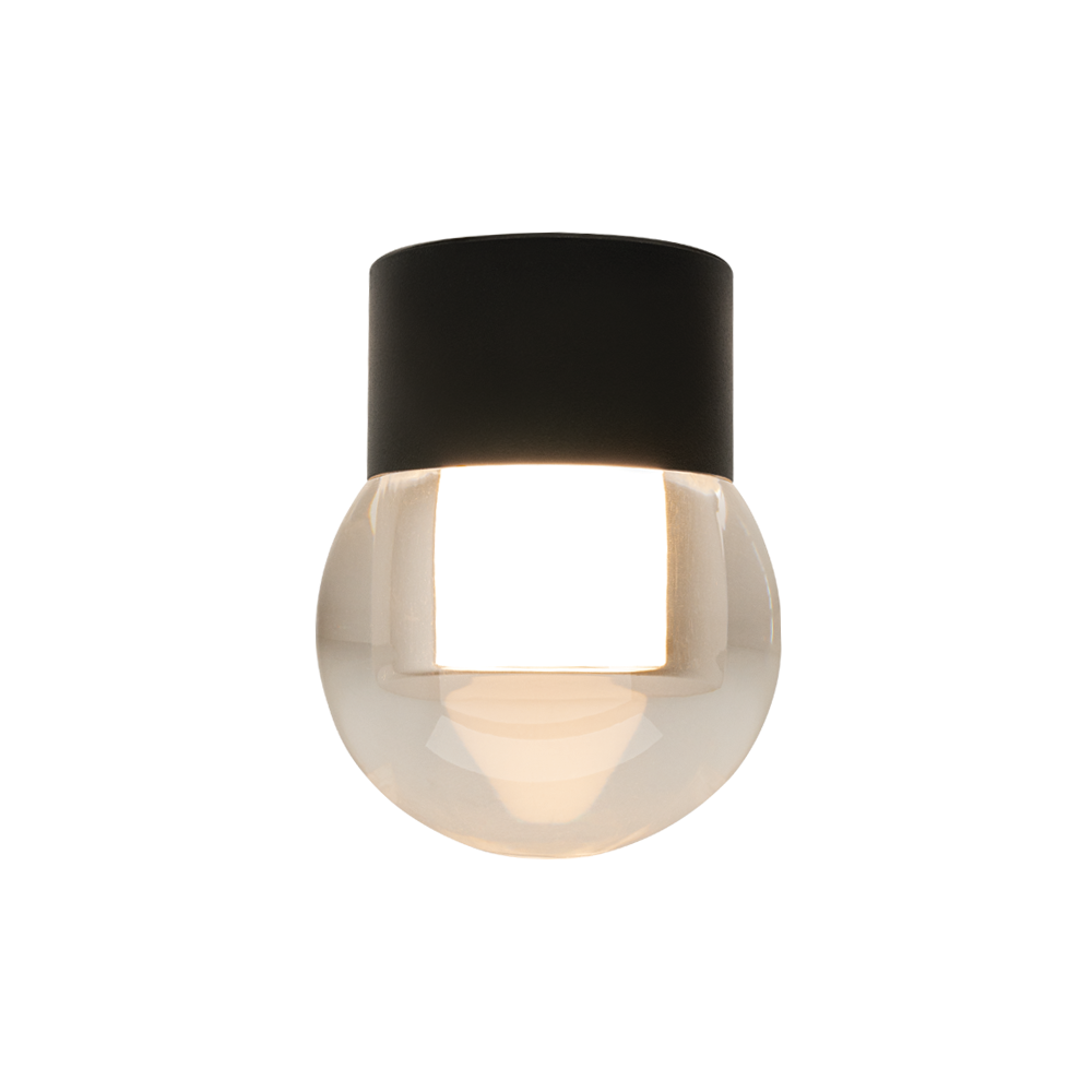 Plafonnier ZAMBELIS D100 6W DESIGN Noir Sablé 25306