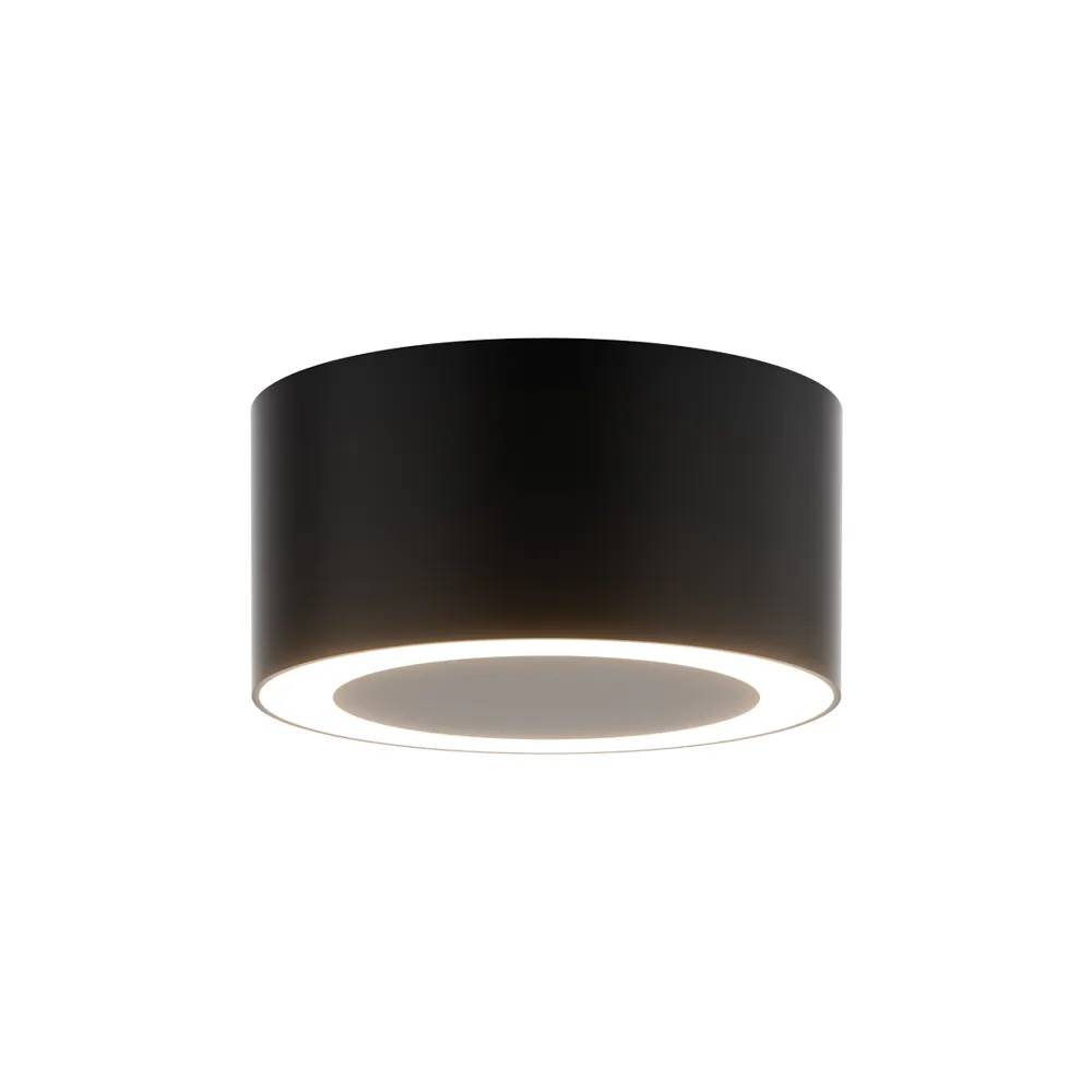 Plafonnier ZAMBELIS D100 7W DESIGN Noir Sablé Avec Driver 25309