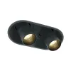 DownRay Encastré Orientable ZAMBELIS 2x9W DESIGN Noir Sablé Avec Driver 25363