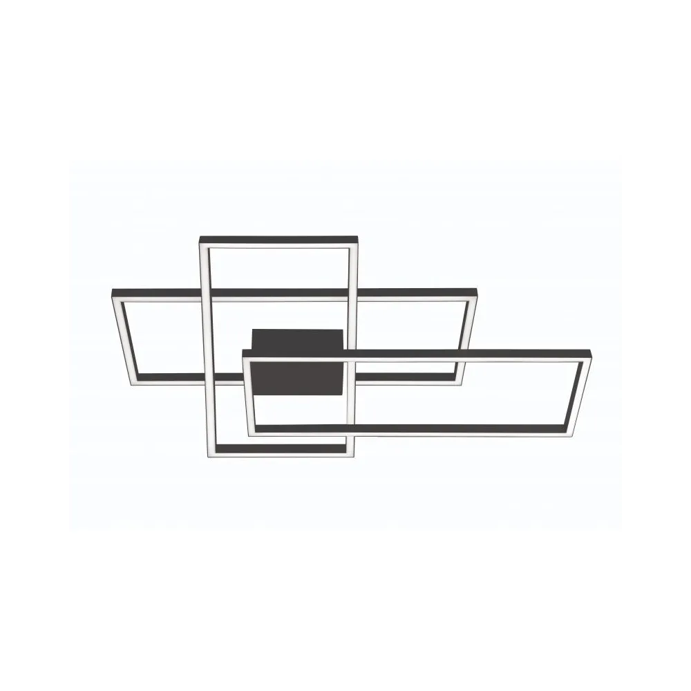 Plafonnier ZAMBELIS 55W DESIGN Noir Sablé 2020