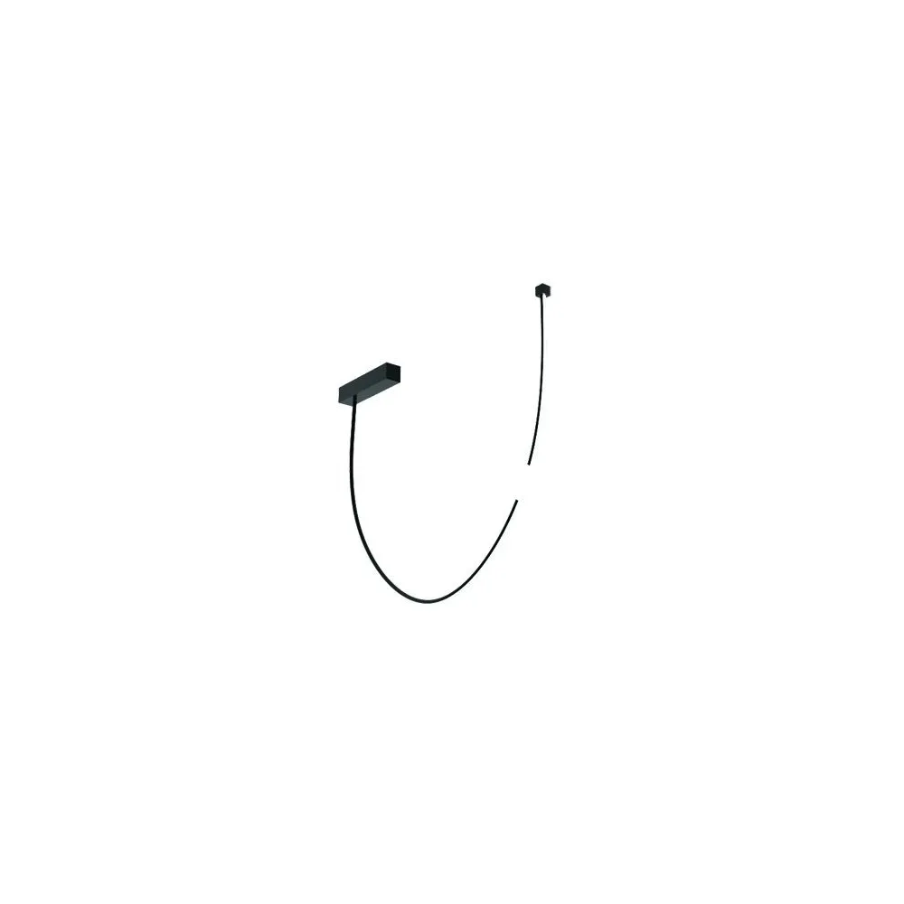 Plafonnier ZAMBELIS 18W DESIGN Noir Mat 22249