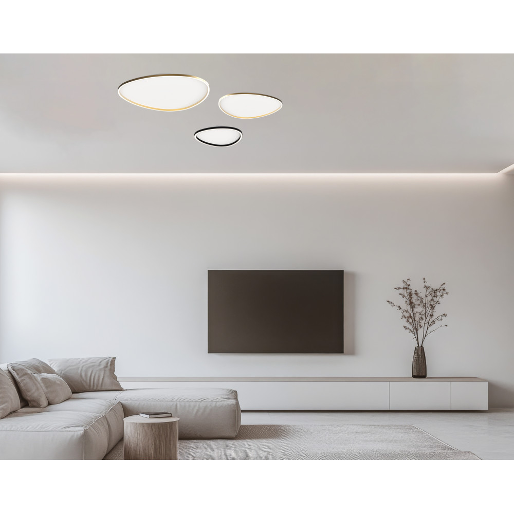 Plafondlamp ZAMBELIS 39W Dimbaar DESIGN Mat Wit 23209