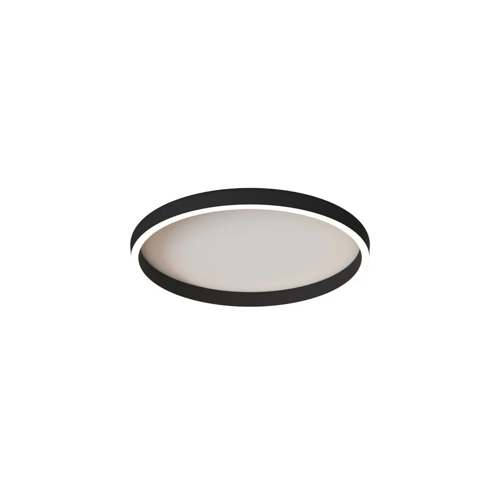 Deckenleuchte ZAMBELIS D400 27W CCT Dimmbar DESIGN Gebürstetes Schwarz 25163
