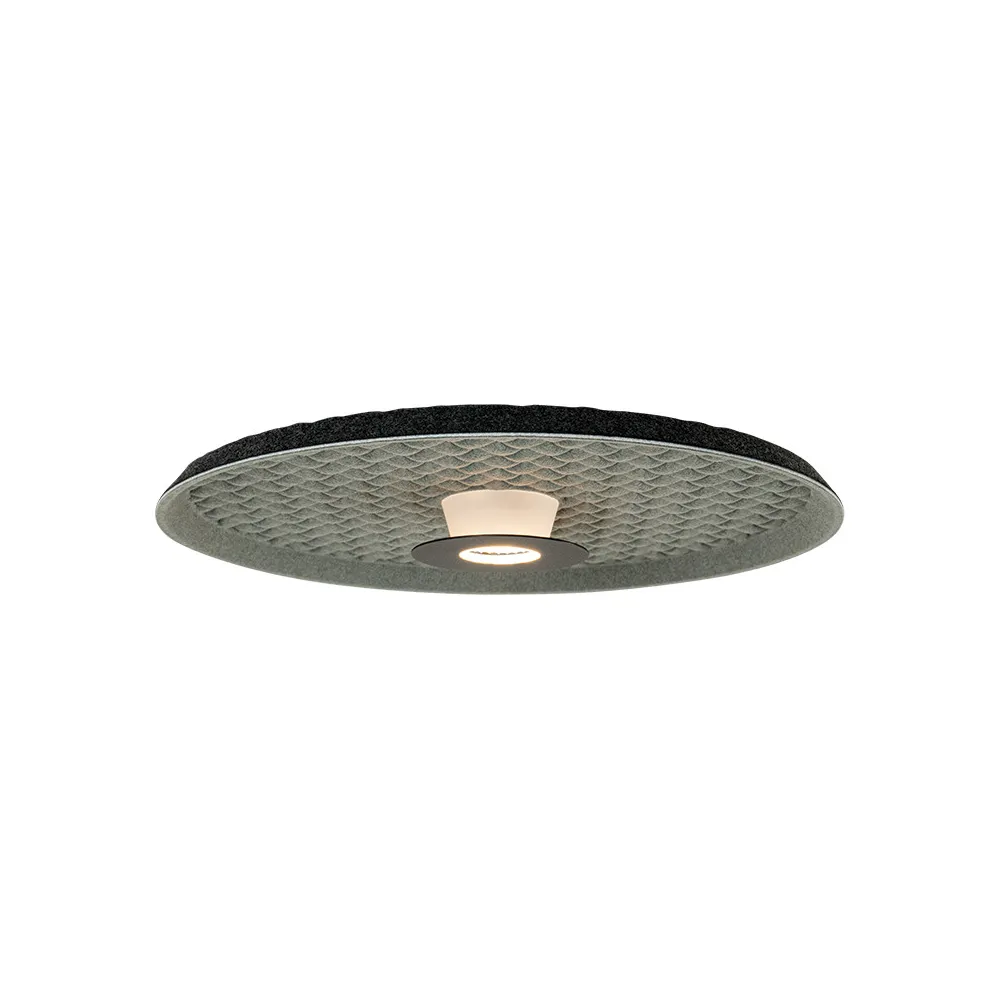 Akustik-Deckenleuchte ZAMBELIS D450 13W DESIGN Schwarz und Grau 25177
