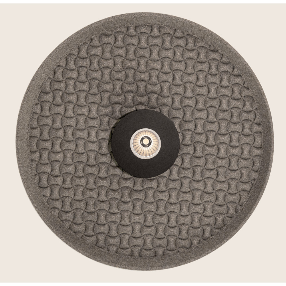 Akustik-Deckenleuchte ZAMBELIS D450 13W DESIGN Schwarz und Grau 25177