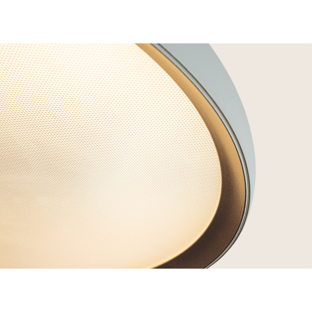 Deckenleuchte ZAMBELIS D400 20W CCT Dimmbar DESIGN Mattweiß und Gold 25185