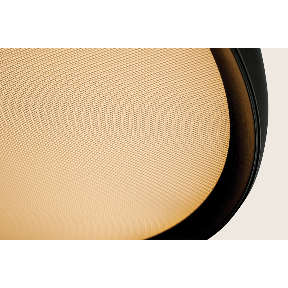 Deckenleuchte ZAMBELIS D400 20W CCT Dimmbar DESIGN Mattschwarz und Gold 25186