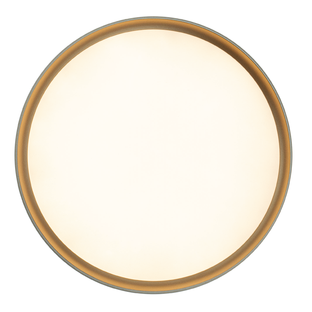 Deckenleuchte ZAMBELIS D400 20W CCT Dimmbar DESIGN Mattschwarz und Gold 25186