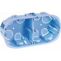 Boîte d'encastrement Placo Double Diamètre 67mm Entraxe 71mm Horizontale / Verticale XL à griffes EUR'OHM 52044