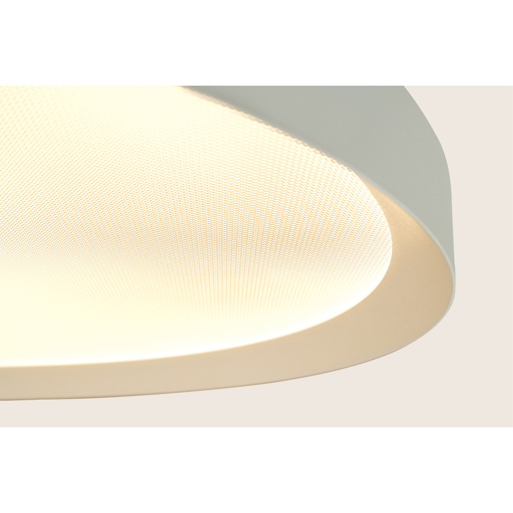 Deckenleuchte ZAMBELIS D450 42W CCT Dimmbar DESIGN Sandweiß 25197