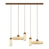 Suspension ZAMBELIS 44W + 3xGU10 DESIGN Pierre Naturelle ET Bois Sans Source 25451