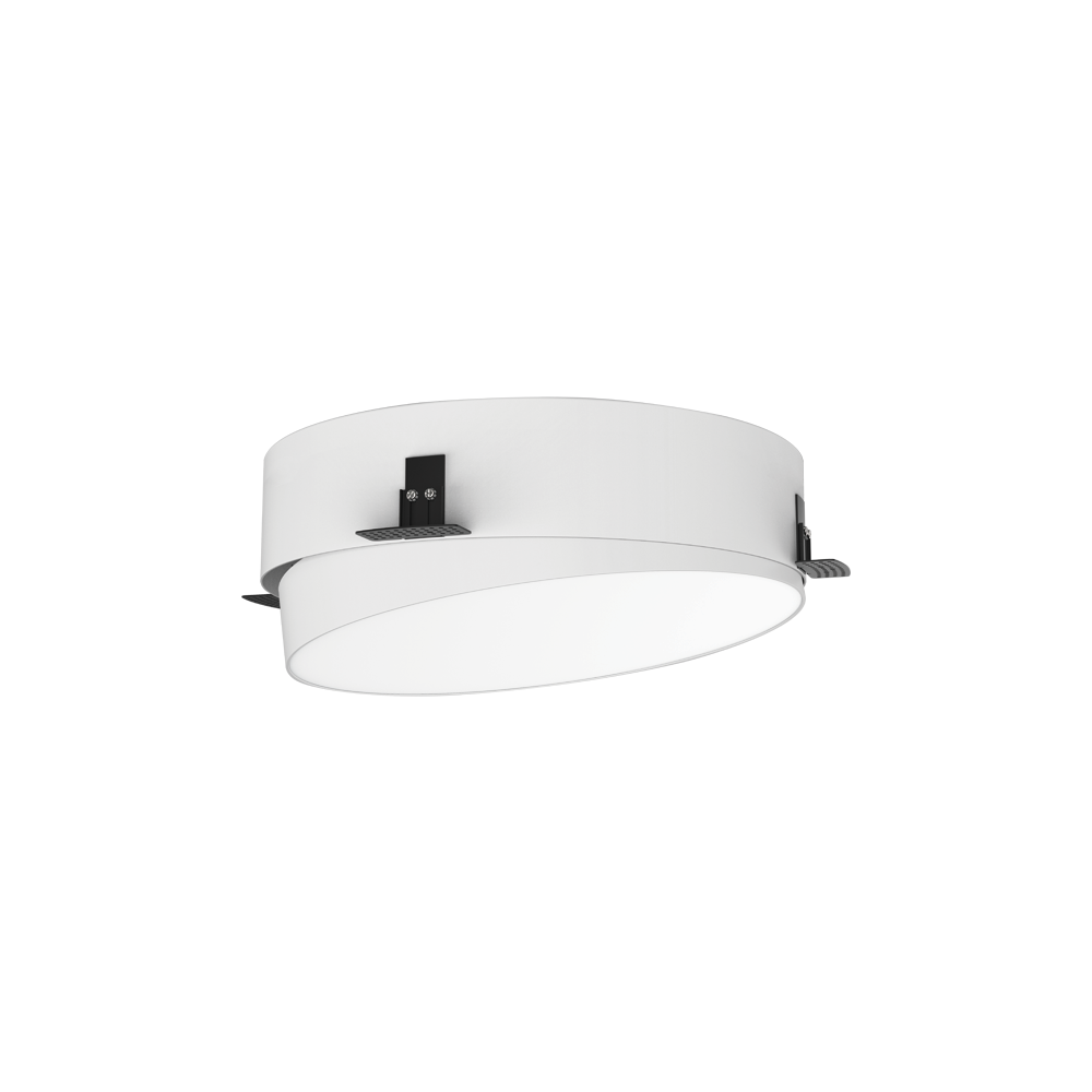 Plafonnier Orientable Trimless ZAMBELIS D320 36W Dimmable DESIGN Blanc Sablé 25211
