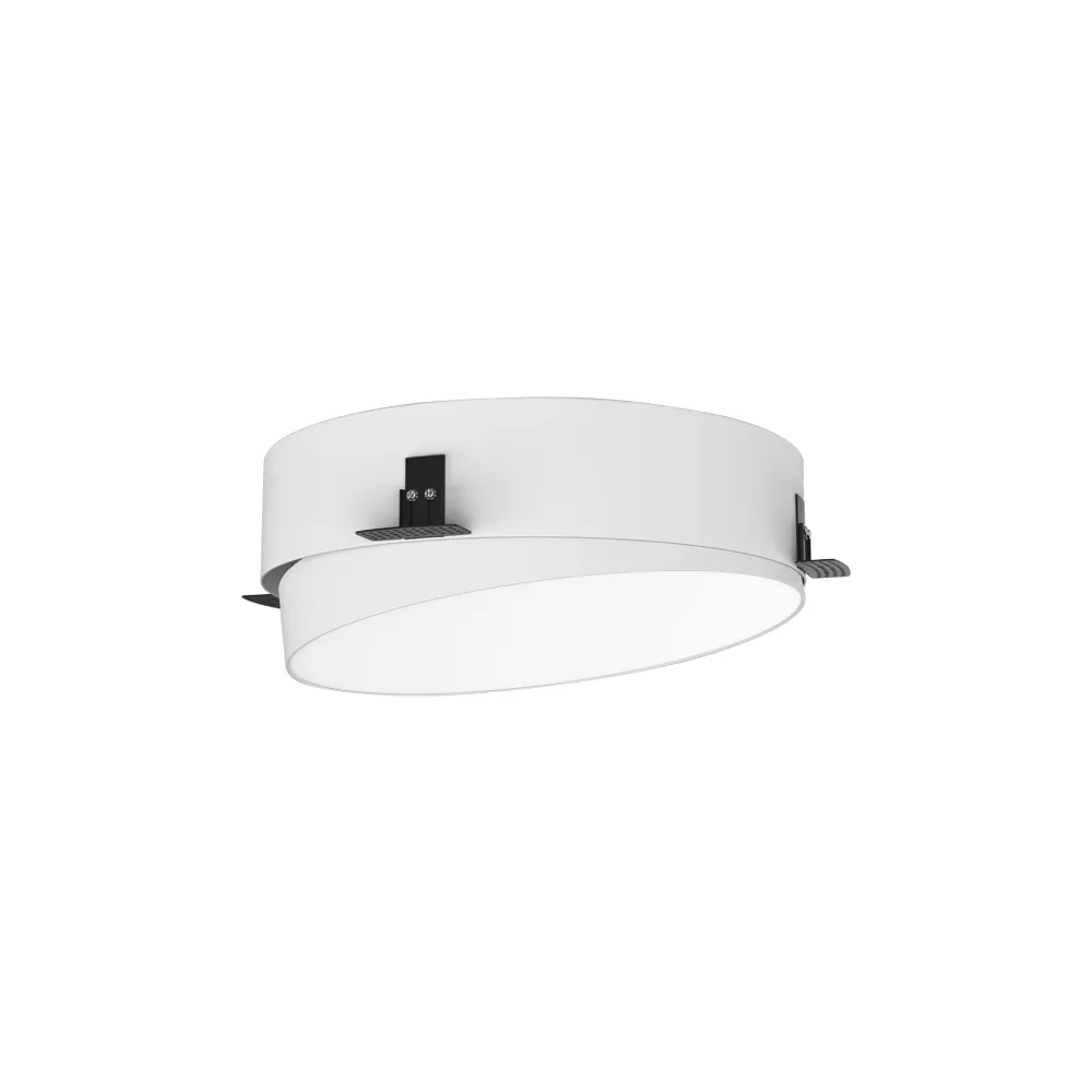 Plafonnier Orientable Trimless ZAMBELIS D320 36W Dimmable DESIGN Blanc Sablé 25211