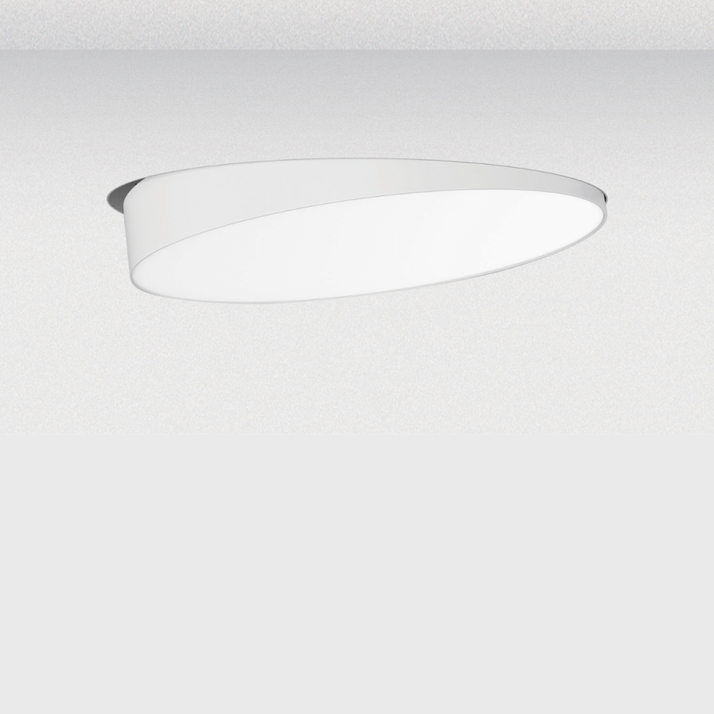 Verstellbare Trimless Deckenleuchte ZAMBELIS D320 36W Dimmbar DESIGN Sandgestrahlt Weiß 25211