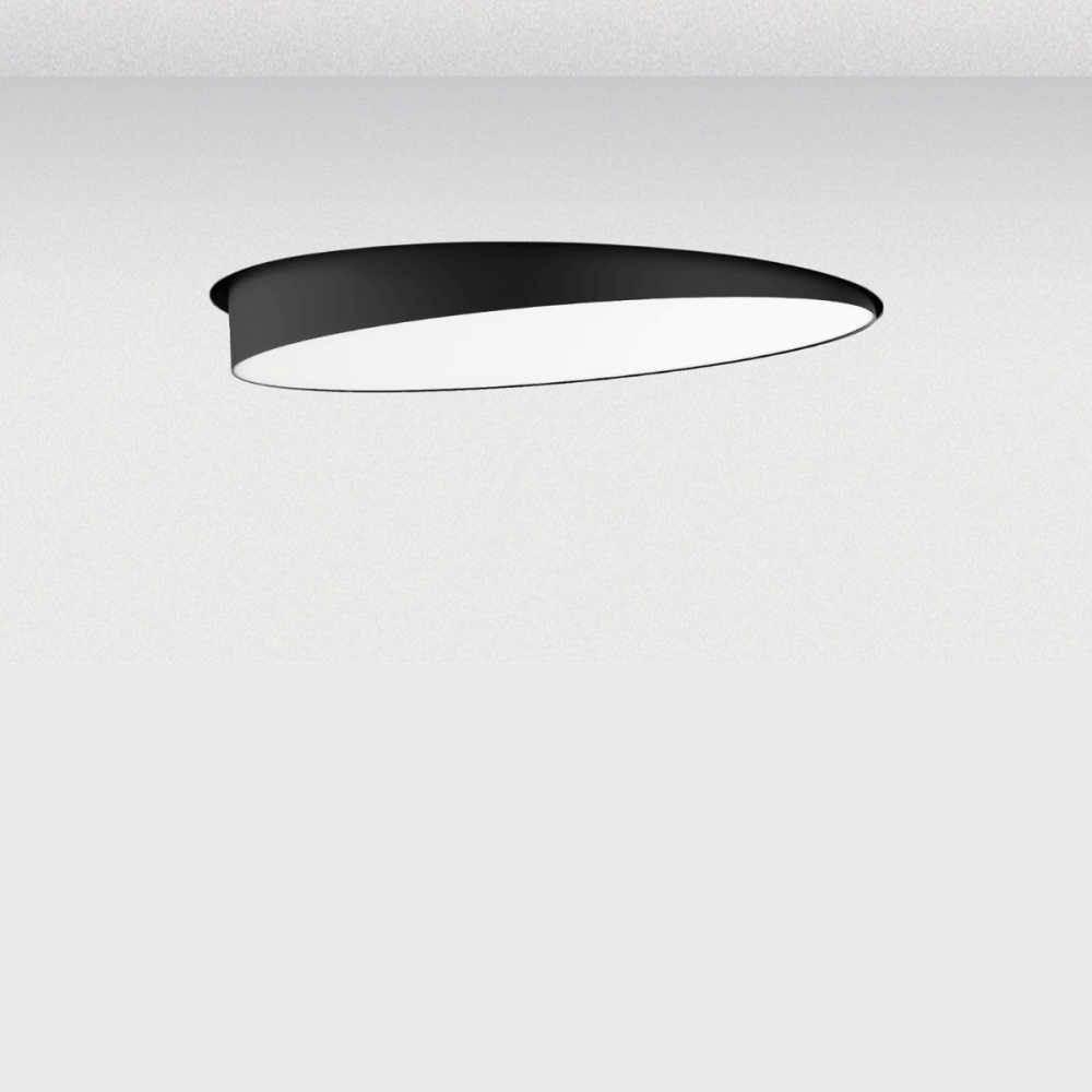 Plafonnier Orientable Trimless ZAMBELIS D320 36W Dimmable DESIGN Noir Sablé 25212