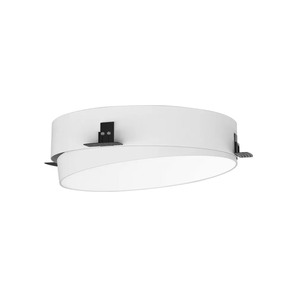 Plafonnier Orientable Trimless ZAMBELIS D420 42W Dimmable DESIGN Blanc Sablé 25213