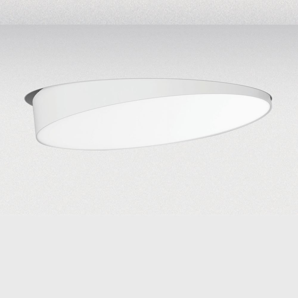 Schwenkbare Trimless Deckenleuchte ZAMBELIS D420 42W Dimmbar DESIGN Sandweiß 25213