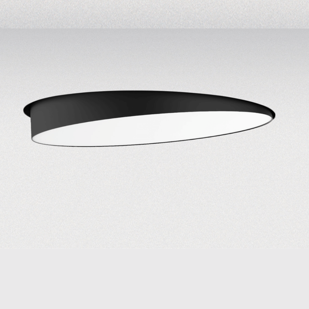 Adjustable Trimless Ceiling Light ZAMBELIS D420 42W Dimmable DESIGN Sandblasted Black 25214