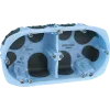 Inbouwdoos AIR'metic luchtdicht Dubbel 67x40mm Hartafstand 71mm Horizontaal / Verticaal met klemmen EUR'OHM 52064