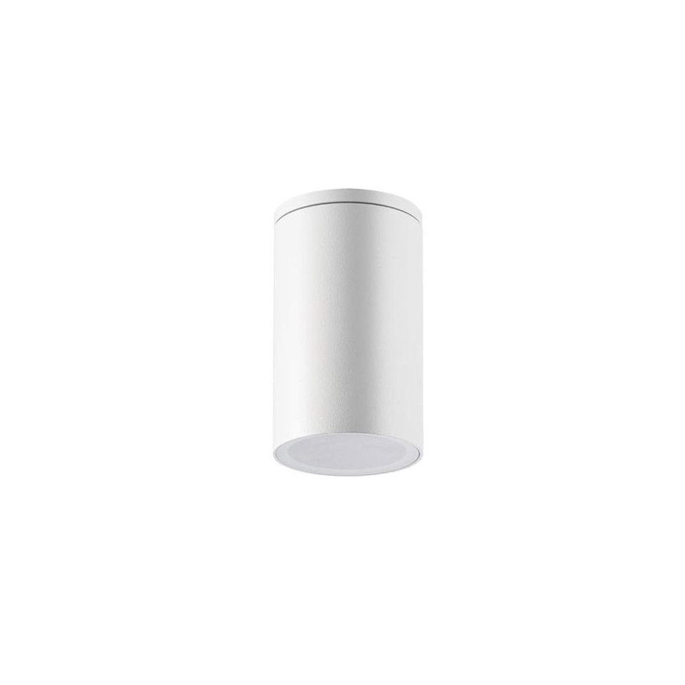 Plafonnier Extérieur ZAMBELIS D60 GU10 IP54 DESIGN Blanc Sablé Sans Source E220