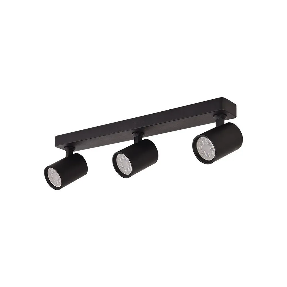 Deckenleuchte ZAMBELIS 3xGU10 DESIGN Mattschwarz Ohne Leuchtmittel S106