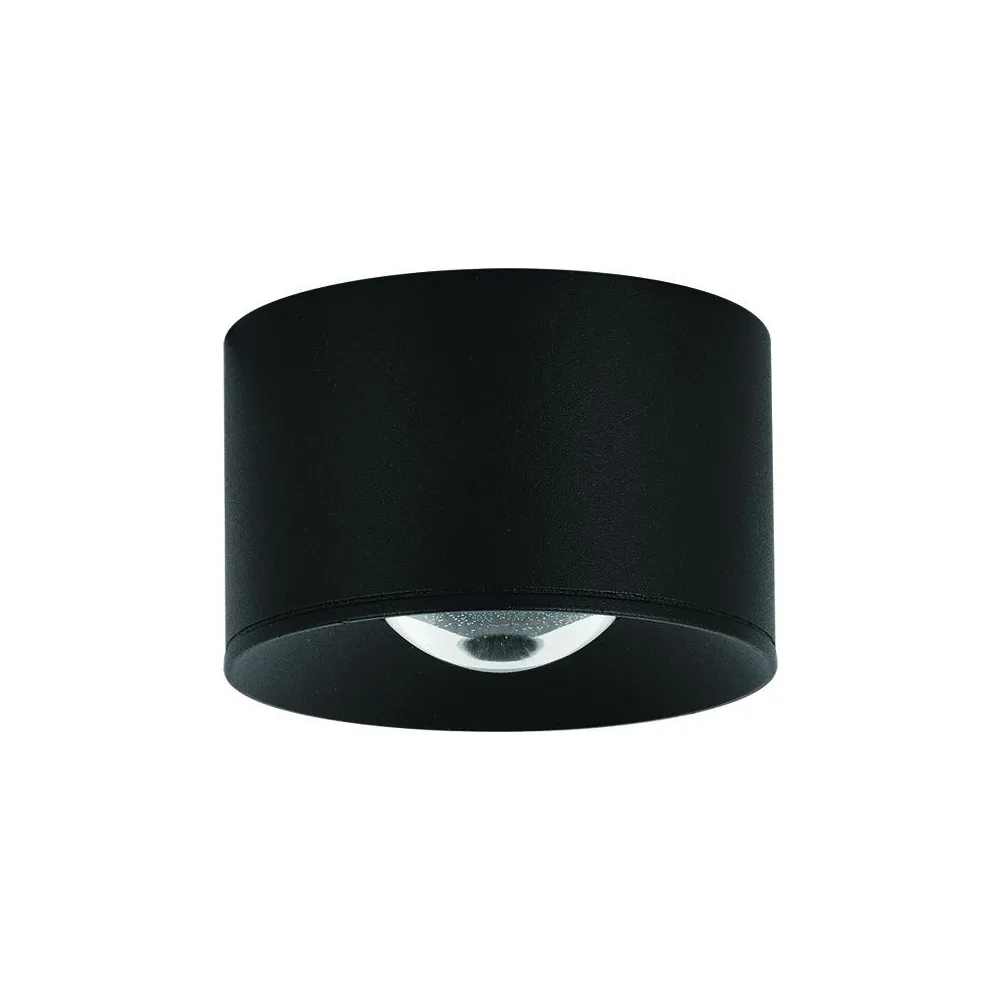 Deckenleuchte ZAMBELIS D65 8W IP54 DESIGN Sandschwarz S133