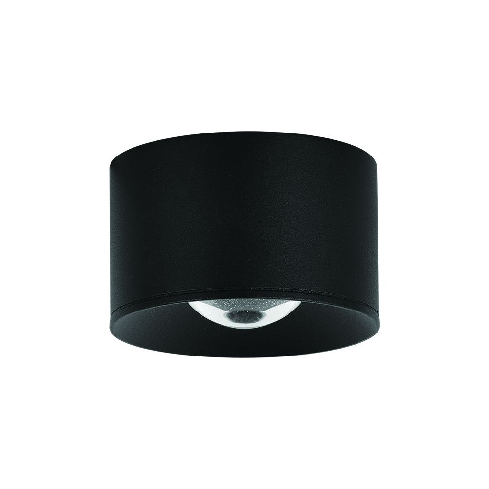 Plafonnier ZAMBELIS D65 8W IP54 DESIGN Noir Sablé S133
