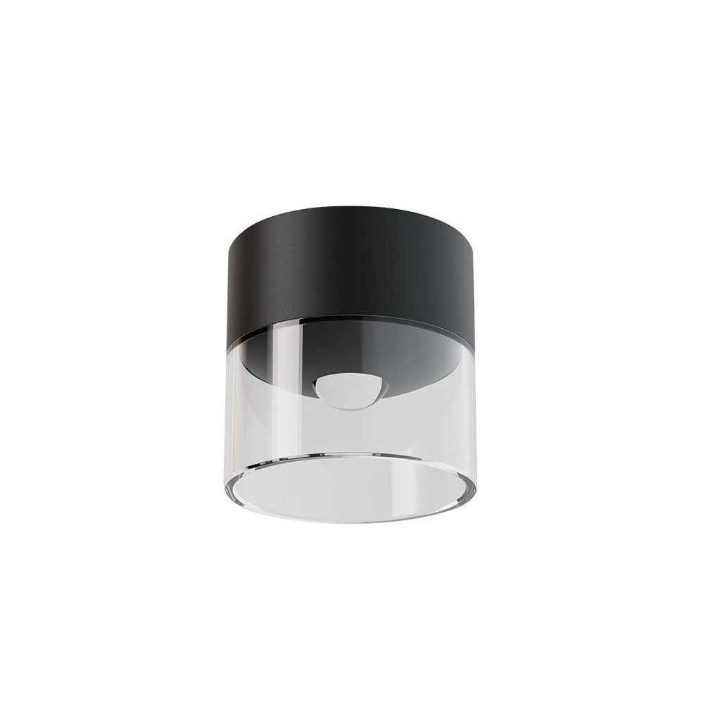 Plafonnier ZAMBELIS D80 10W DESIGN Noir Sablé Sans Driver S215
