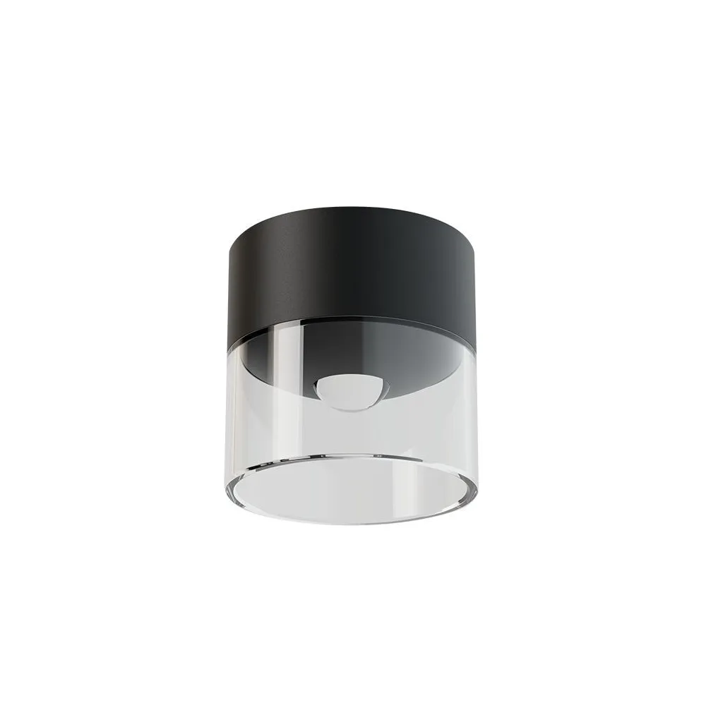 Plafonnier ZAMBELIS D80 10W DESIGN Noir Sablé Sans Driver S215
