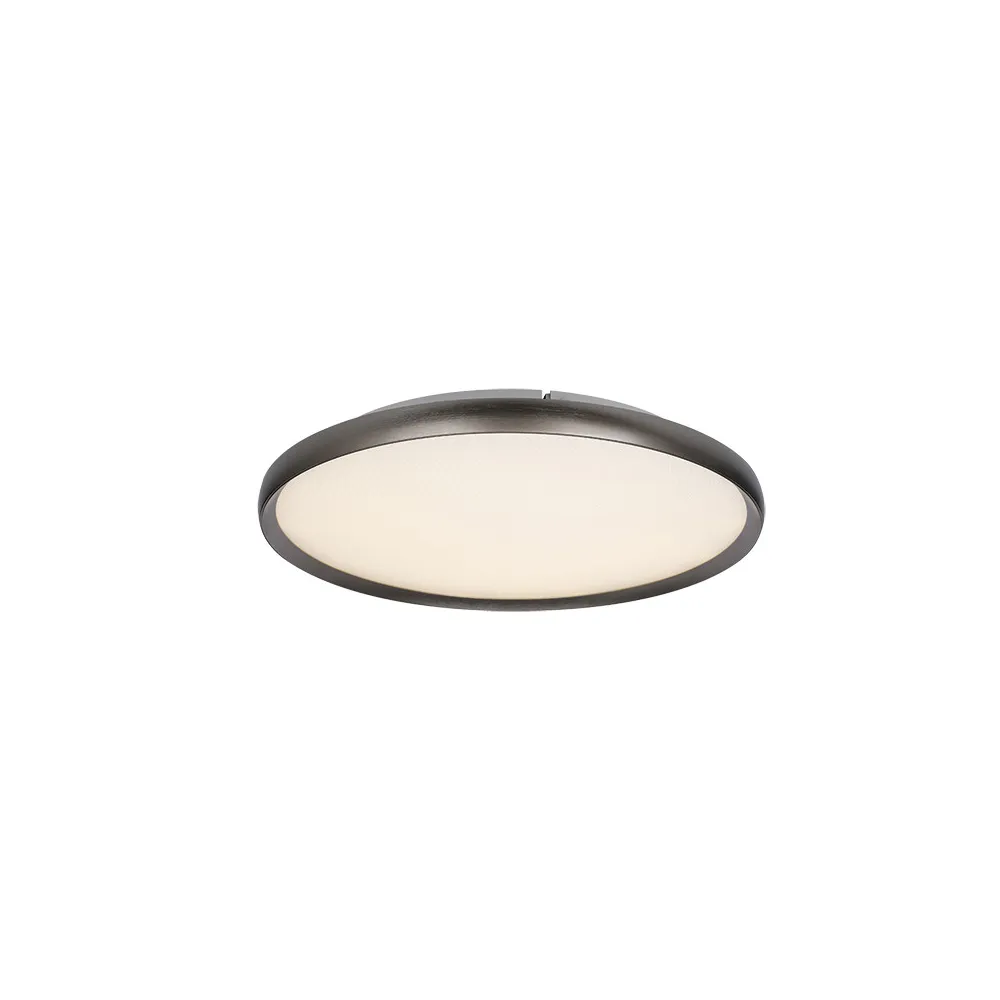 Deckenleuchte ZAMBELIS D400 20W CCT Dimmbar DESIGN Gebürstetes Grau 25187 FS
