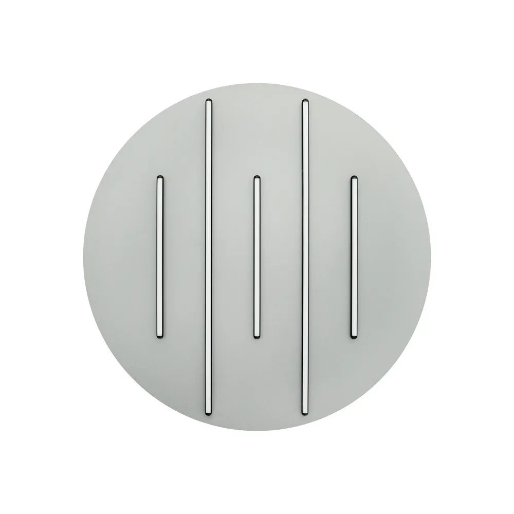Deckenleuchte ZAMBELIS D800 52W Dimmbar DESIGN Sandgrau und Mattschwarz 2572 FS