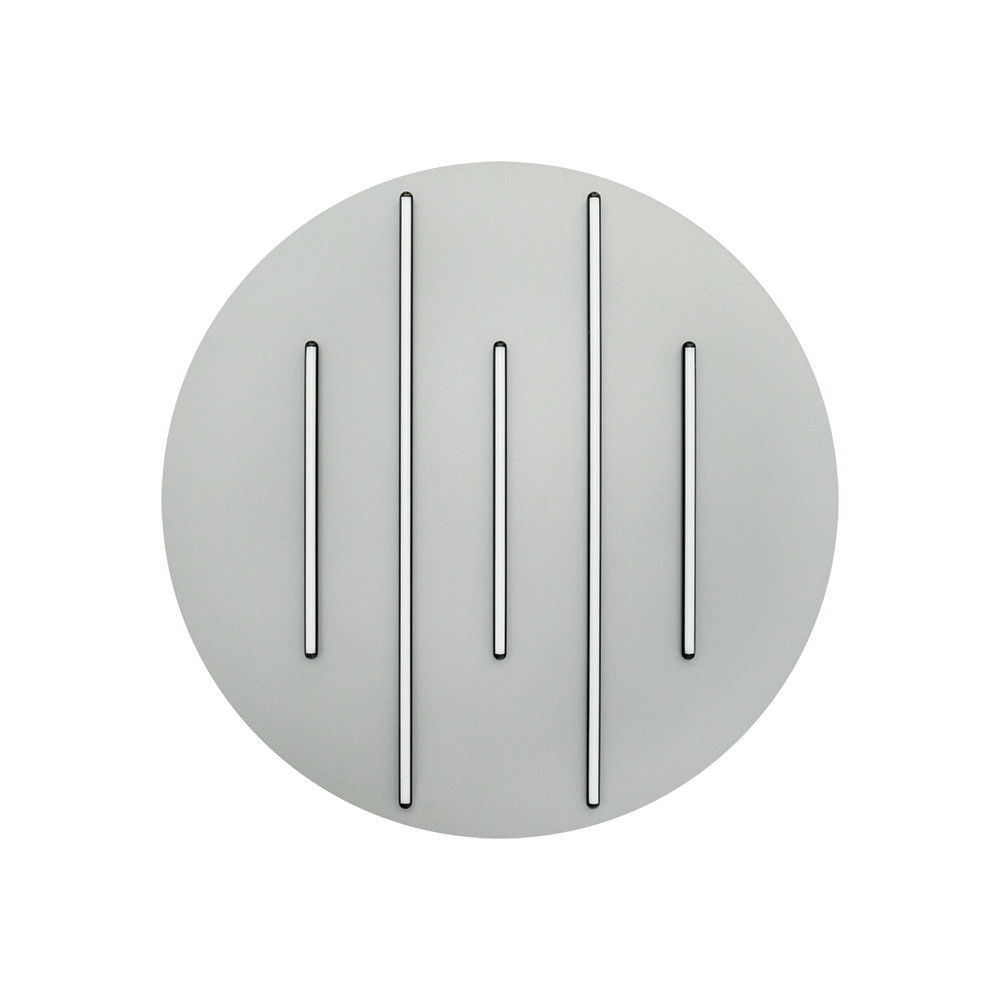 Plafonnier ZAMBELIS D800 52W Dimmable DESIGN Gris Sablé et Noir Mat 2572 FS