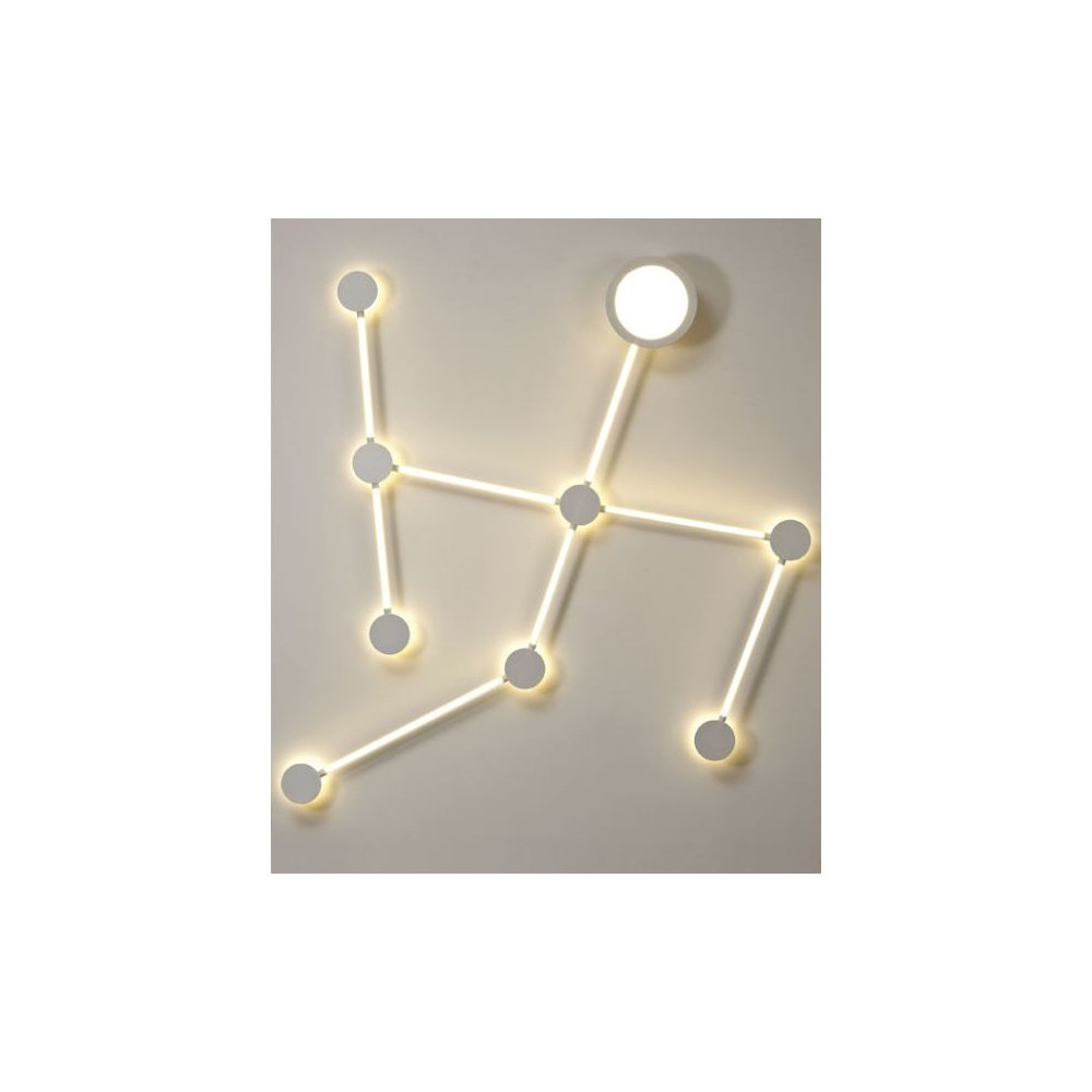 Plafonnier ZAMBELIS D15 4W DESIGN Blanc Sablé 19157 FS