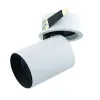Plafonnier ZAMBELIS D62 13W  DESIGN Blanc Mat et Noir Mat S079 FS