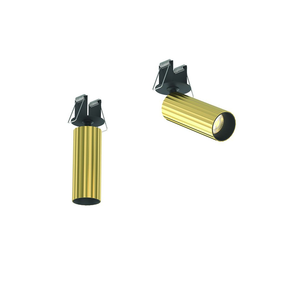 Plafonnier Orientable ZAMBELIS D45 7W DESIGN Laiton Brossé S117 FS