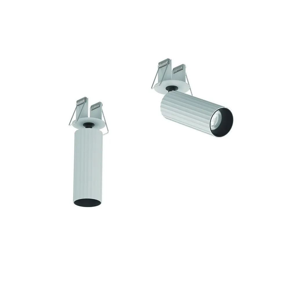 Plafonnier Orientable ZAMBELIS D45 7W DESIGN Blanc Mat S118 FS