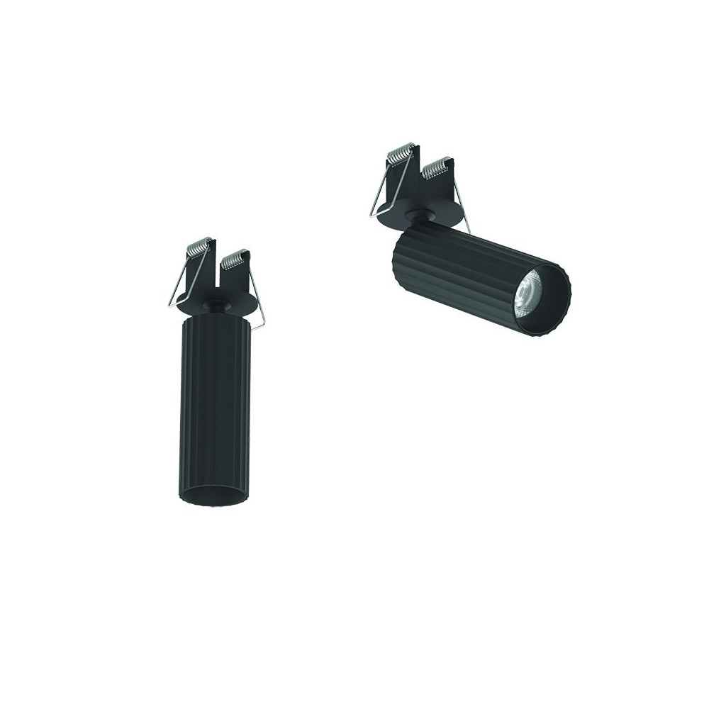 Oriënteerbare Plafondlamp ZAMBELIS D45 7W DESIGN Mat Zwart S119 FS