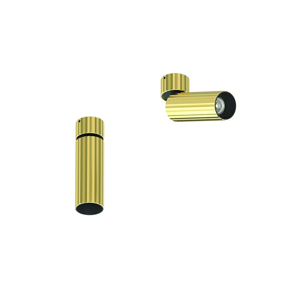 Plafonnier Orientable ZAMBELIS D45 7W DESIGN Laiton Brossé S120 FS