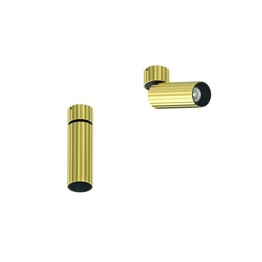 Oriënteerbare Plafondlamp ZAMBELIS D45 7W DESIGN Geborsteld Messing S120 FS