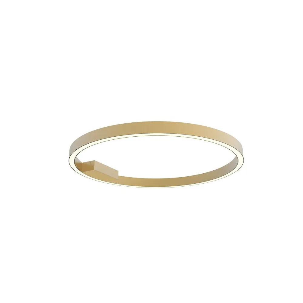 Deckenleuchte ZAMBELIS D600 37W Dimmbar DESIGN Mattgold 23024