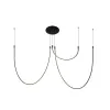 Plafondlamp ZAMBELIS 46W Dimbaar DESIGN Mat Zwart 23051