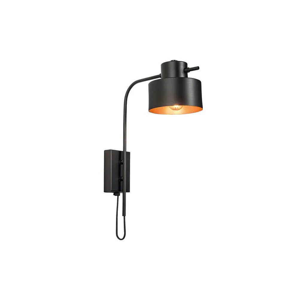 Wandleuchte ZAMBELIS E14 DESIGN Mattschwarz Ohne Leuchtmittel