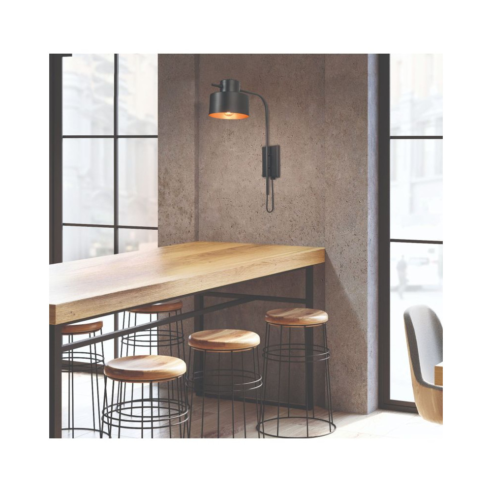 Wall Light ZAMBELIS E14 DESIGN Matte Black Without Source