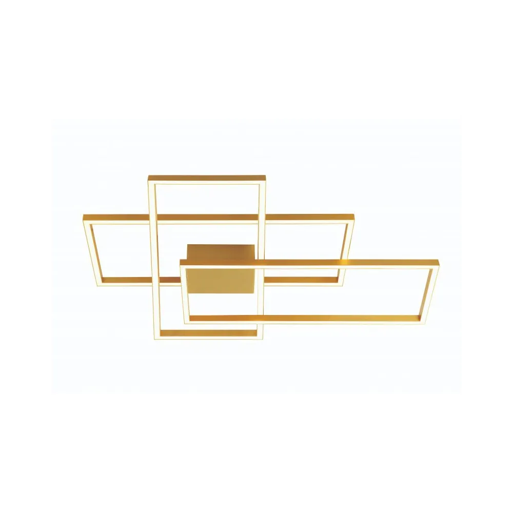Plafondlamp ZAMBELIS 55W DESIGN Mat Geborsteld Goud 2022